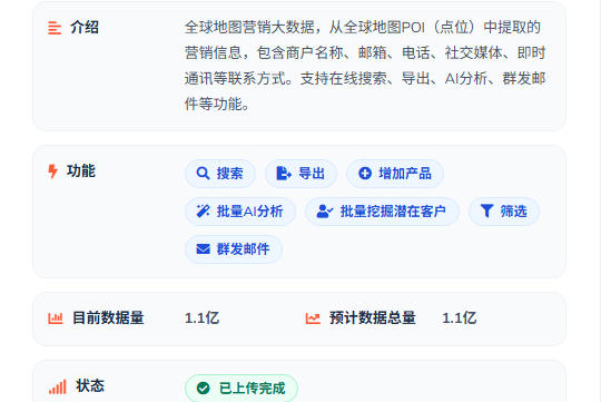 全球地图大数据